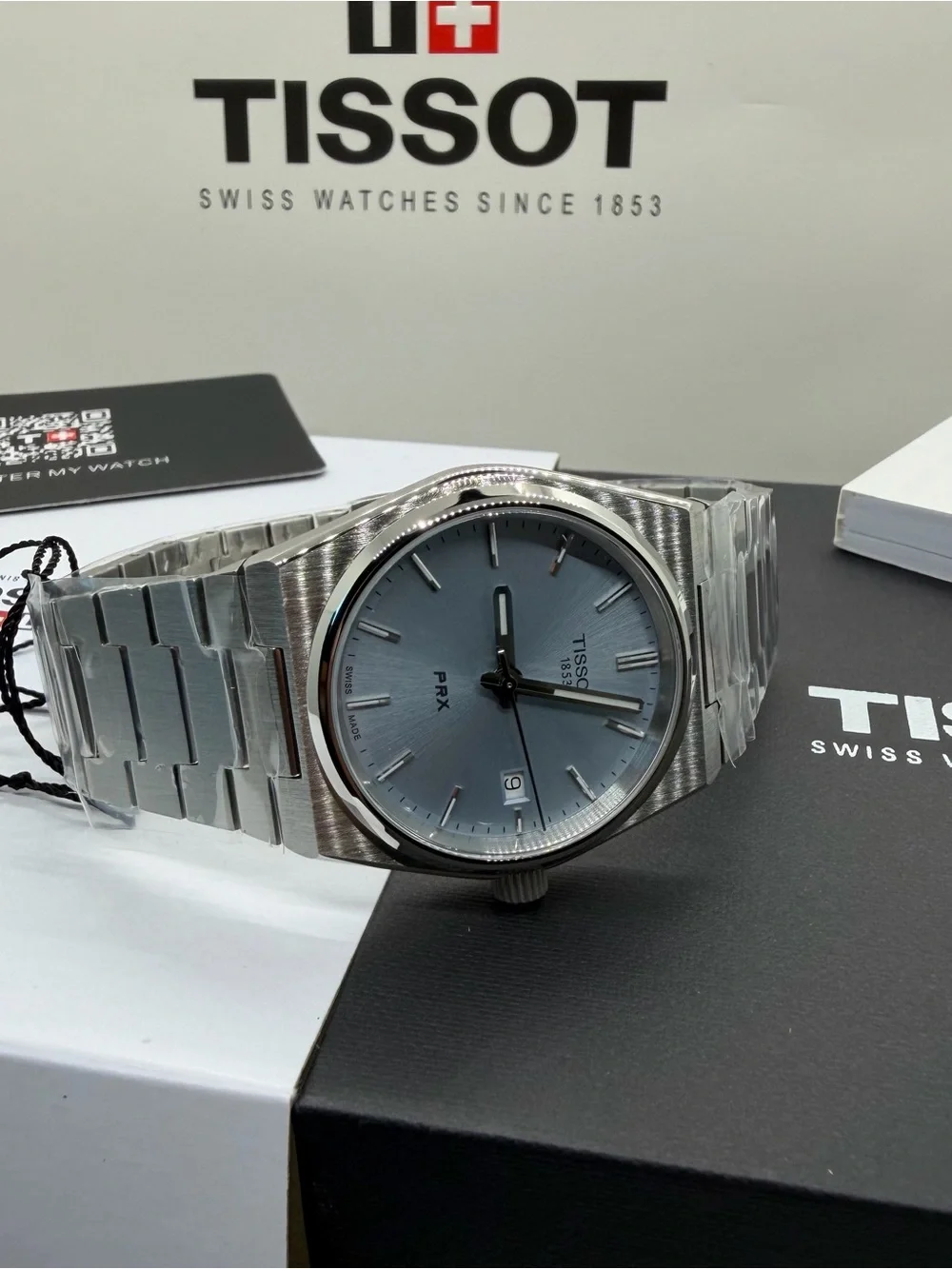 Tissot PRX Ice Blue 35mm Quartz watch Ref: T137.210.11.351.00
